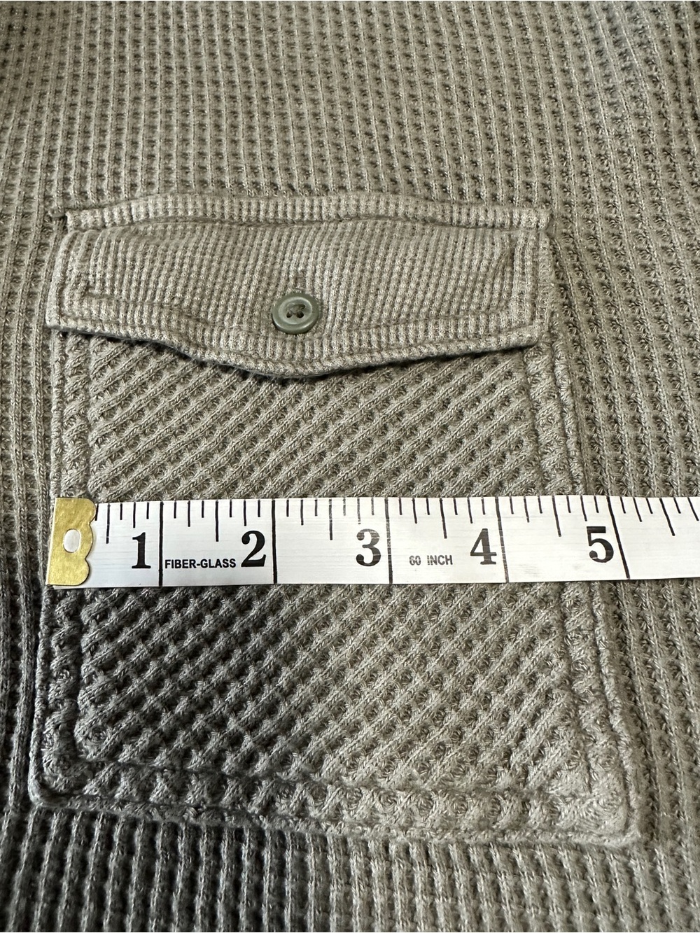 Aerie - Waffle Knit Button-Up Shirt Jacket in Olive - Picture 13 of 14